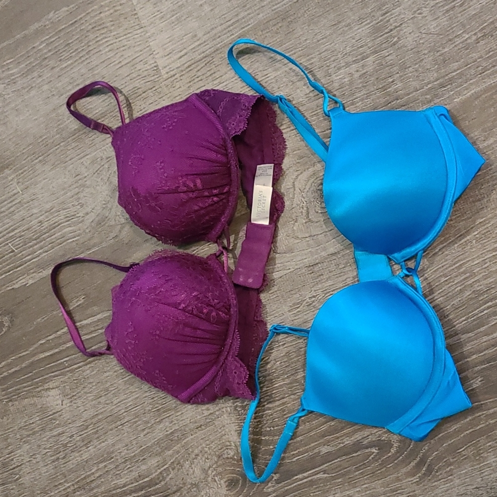 BLUE ONLY Victoria's Secret 32A Bombshell Multi-Way Bra